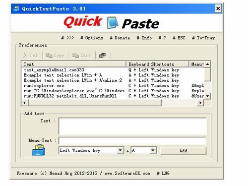 QuickTextPaste