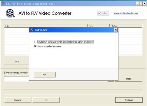 AVI to FLV Video Converter