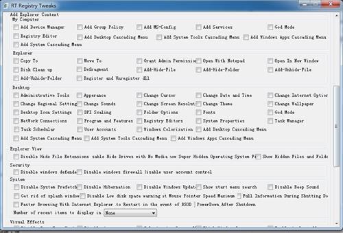 RT Registry Tweaker