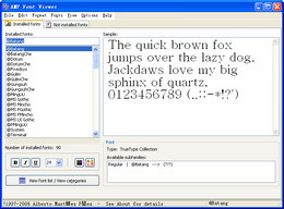 AMP Font Viewer