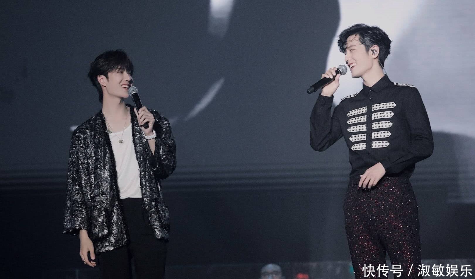 肖战王一博现场唱陈情令