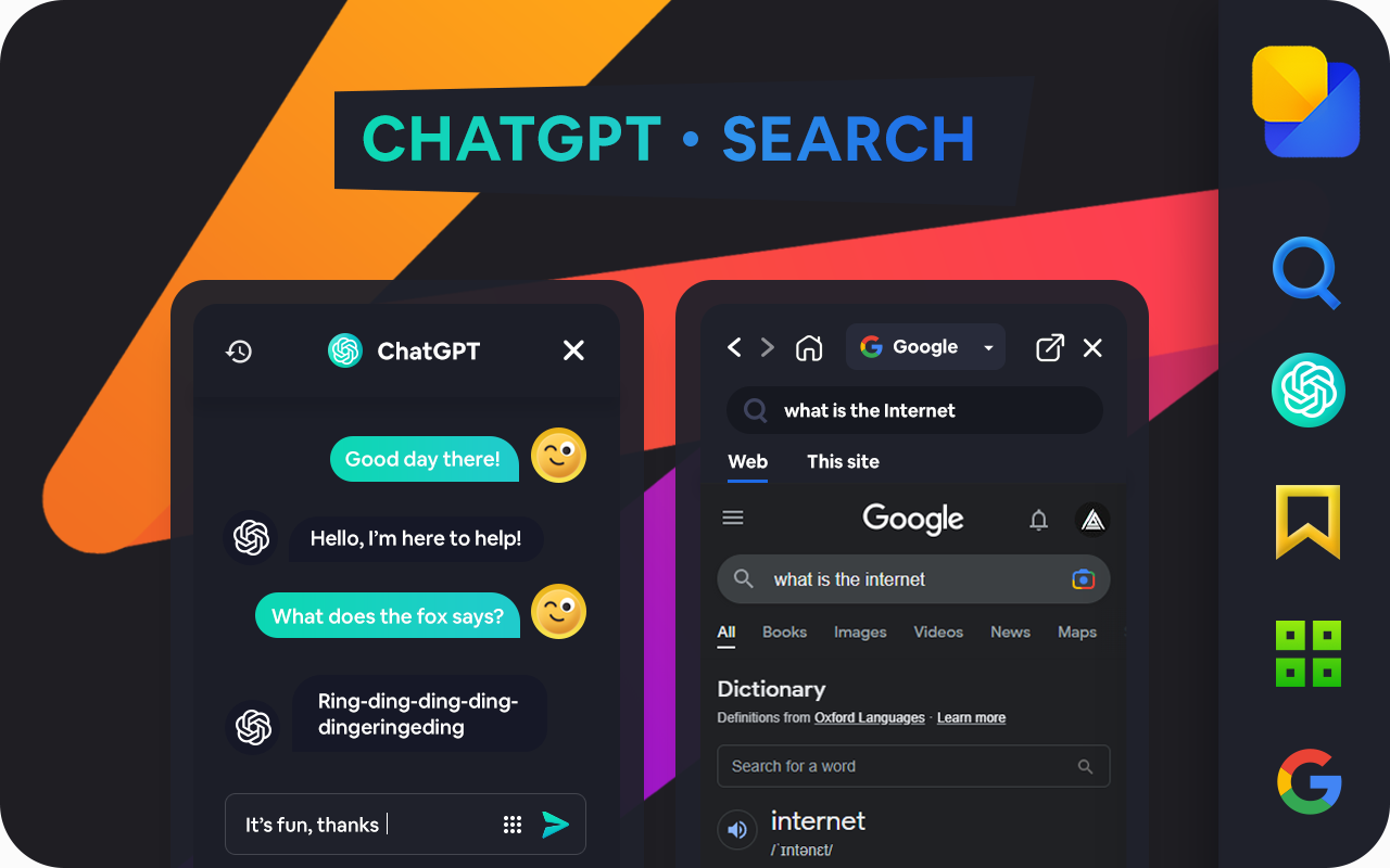 侧边栏 - ChatGPT，书签，应用程序等