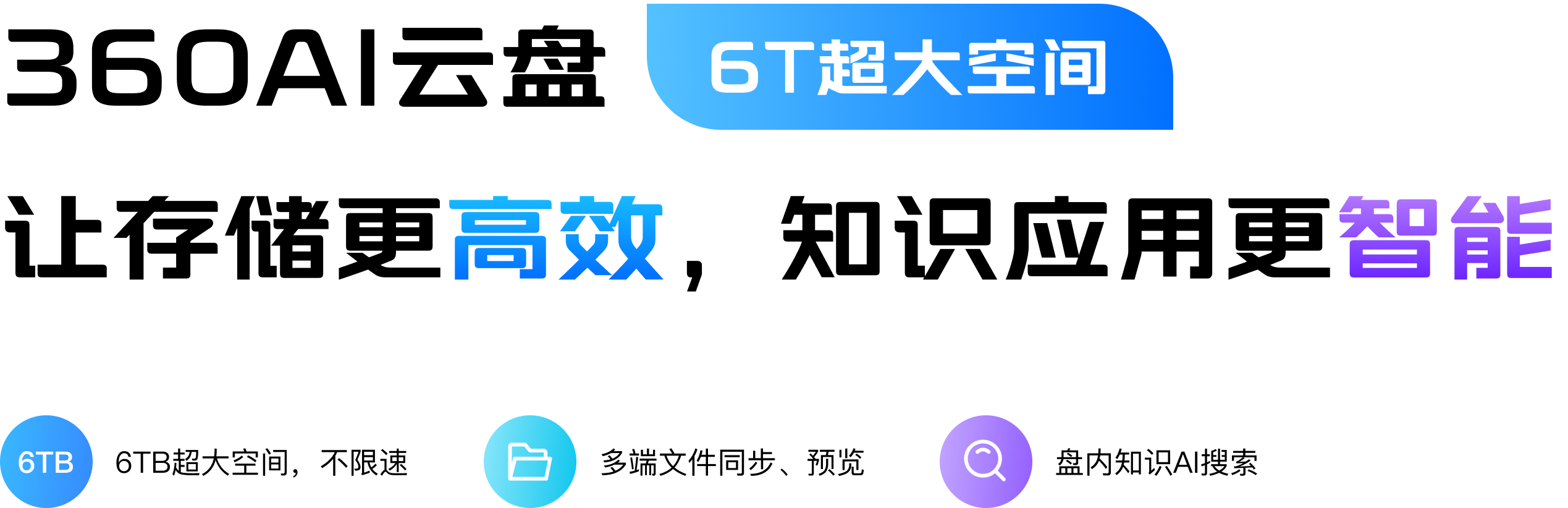 360AI云盘banner内容